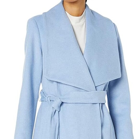 Cole Haan Light Blue Pea Coat - Picture 2 of 10